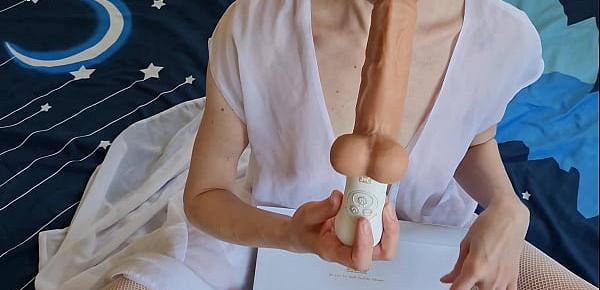  Young Milf Unpacking Bestvibe Thrusting Dildo, this toy could replace her lazy husband.... its alive!!!